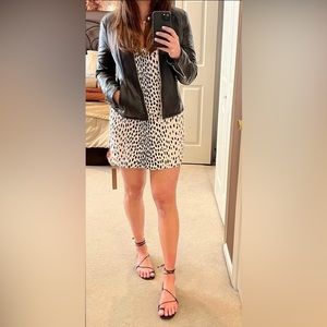 Reformation Ventura Cheetah Dress sz Large